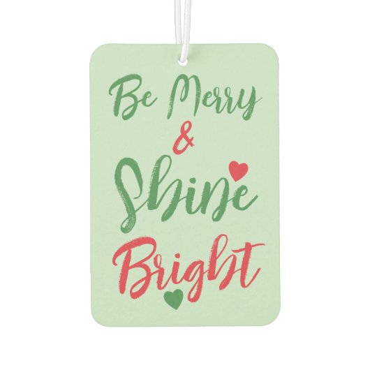 クリスマスかわいいペンギンの休日の緑の赤 カーエアーフレッシュナー (裏面)