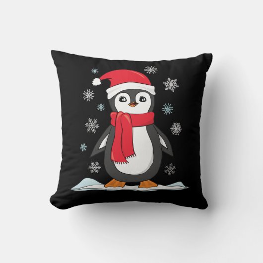 クリスマスかわいいペンギン クッション (正面)