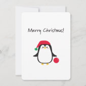 クリスマスかわいいペンギン –  シーズンカード (正面)