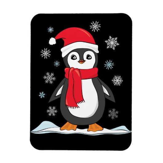 クリスマスかわいいペンギン マグネット (縦)