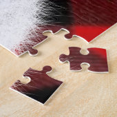 クリスマスかわいいホッキョクグマの子、サンタベアの子 ジグソーパズル (側面)