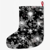 クリスマスかわいいホッキョクグマの子、サンタベアの子 ラージクリスマスストッキング (裏面)