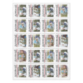 クリスマスかわいい写真お洒落のスタイリッシュ新聞 テーブルクロス (正面)