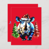 クリスマスかわいい子犬 (正面/裏面)