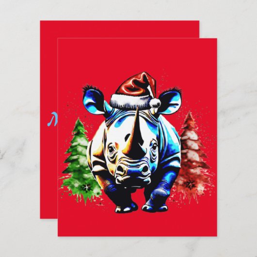 クリスマスかわいい子犬 (正面/裏面)