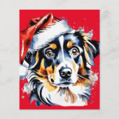 クリスマスかわいい子犬 (正面)