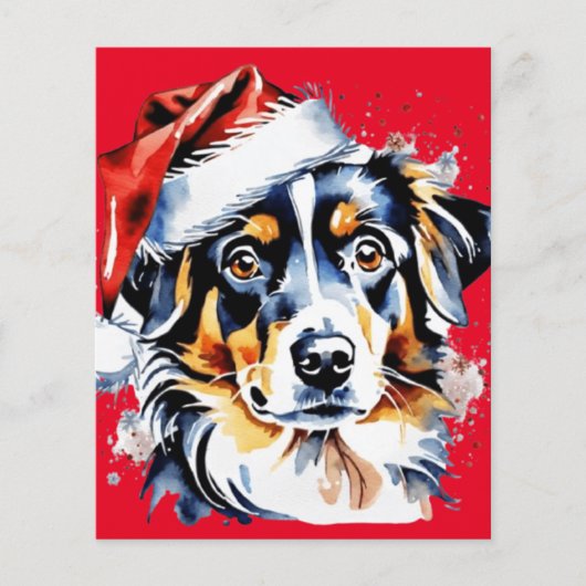 クリスマスかわいい子犬 (正面)