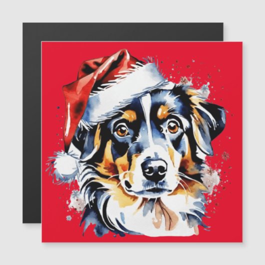 クリスマスかわいい子犬 (正面/裏面)