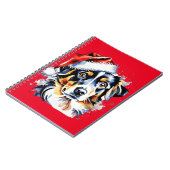 クリスマスかわいい子犬 ノートブック (左側)