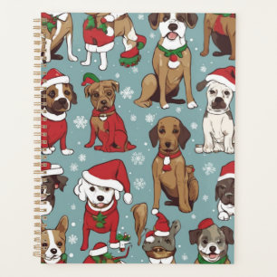 クリスマスかわいい子犬 プランナー手帳