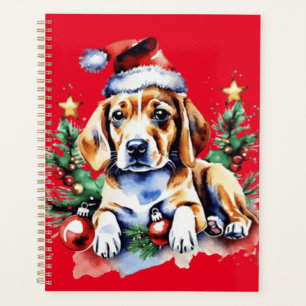 クリスマスかわいい子犬 プランナー手帳