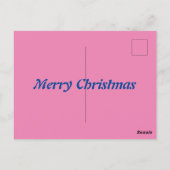 クリスマスかわいい子犬 ポストカード (裏面)