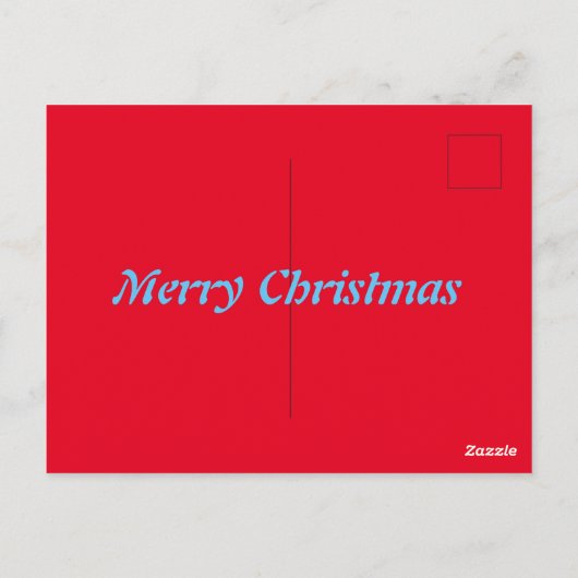 クリスマスかわいい子犬 ポストカード (裏面)