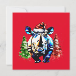 クリスマスかわいい子犬 招待状