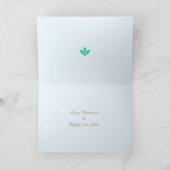 クリスマスかわいい小鳥 カード (内部)