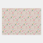 クリスマスかわいい格言を恋に ラッピングペーパーシート (正面2)