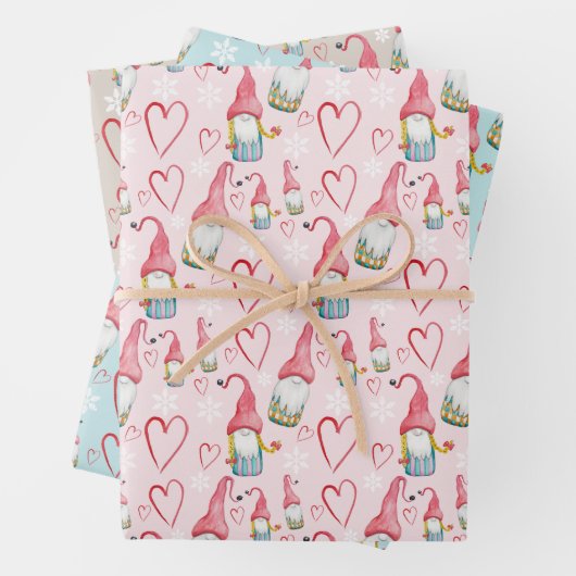 クリスマスかわいい格言を恋に ラッピングペーパーシート (インサイチュ)