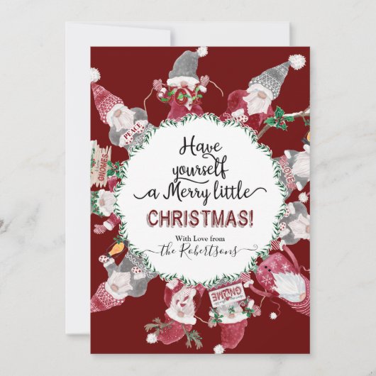 クリスマスかわいい格言ラブジョイピース写真 シーズンカード (正面)