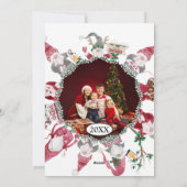 クリスマスかわいい格言ラブジョイピース写真 シーズンカード (裏面)