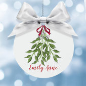 クリスマスかわいい水の色エレガントミストレの写真 メタルオーナメント