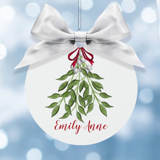 クリスマスかわいい水の色エレガントミストレの写真 メタルオーナメント