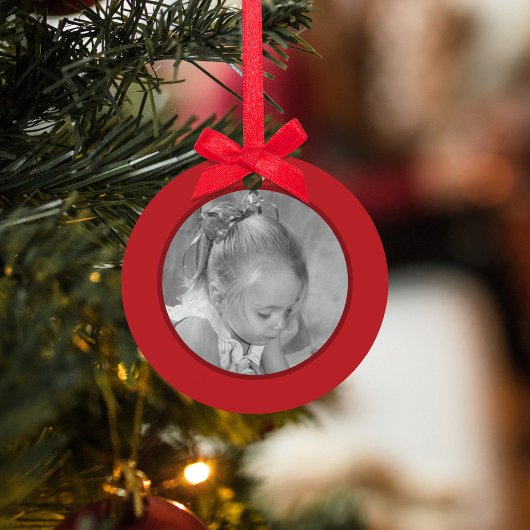 クリスマスかわいい水の色エレガントミストレの写真 メタルオーナメント