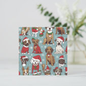 クリスマスかわいい犬のパターン (スタンド正面)