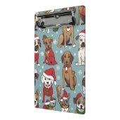 クリスマスかわいい犬のパターン ミニクリップボード (アングル2)