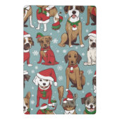 クリスマスかわいい犬のパターン ミニクリップボード (裏面)