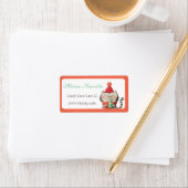 クリスマスかわいい猫住所 シール (インサイチュ)