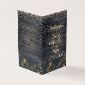 クリスマスかわいい紙吹雪とゴールデンフローラデザイン (外部)