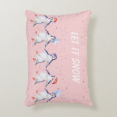 クリスマスかわいい踊りペンギン柄アクセントピル アクセントクッション (正面(垂直))