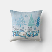 クリスマスかわいい雪だるま クッション (裏面)