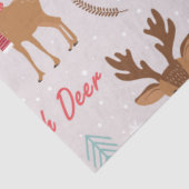 クリスマスかわいい鹿シリーズデザイン2 薄葉紙 (詳細)