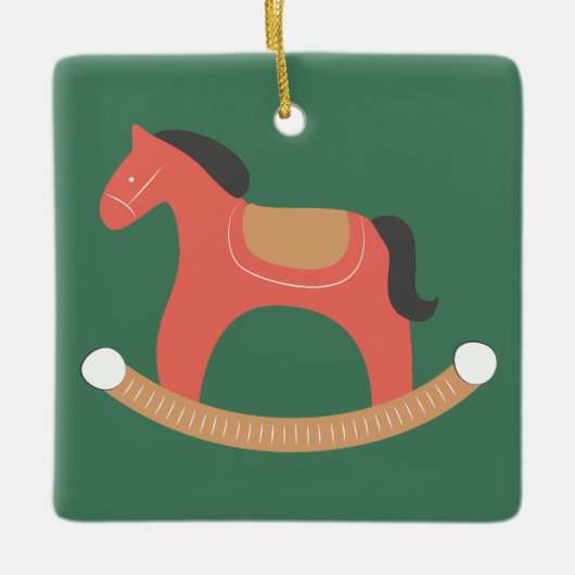 クリスマスかわいい セラミックオーナメント (正面)