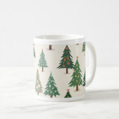 クリスマスかわいらしの木の写真を持つカップ コーヒーマグカップ (正面右)