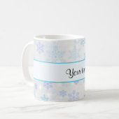 クリスマスかわいらしの雪片 コーヒーマグカップ (正面左)