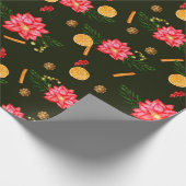 クリスマスかわいらしパターン ラッピングペーパー (角)