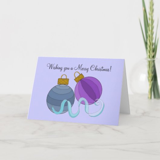 クリスマスかわいらしボール シーズンカード (正面)