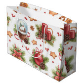 クリスマスかわいらし抱き枕 ラージペーパーバッグ (裏面アングル)