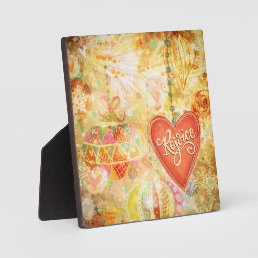 クリスマスかわいらし装飾品のインスピレーションを楽しむ フォトプラーク (正面)