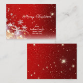 クリスマスかわいらし、小さなグリーティングカード ノートカード (正面/裏面)
