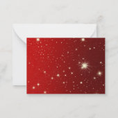 クリスマスかわいらし、小さなグリーティングカード ノートカード (裏面)