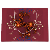 クリスマスがあなたにとって楽しく輝かしいものとなりますように ラージペーパーバッグ (正面)