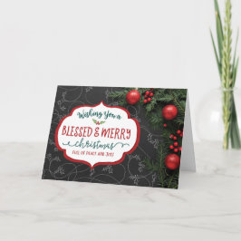 クリスマスがあなたに祝福と喜びをもたらしますように シーズンカード