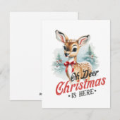 クリスマスがきた！なんてこった シーズンカード (正面/裏面)