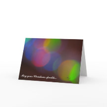 クリスマスがきらきら輝きますように。クリスマスカード