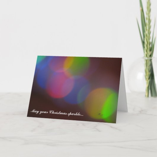 クリスマスがきらきら輝きますように。クリスマスカード シーズンカード (正面)