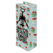 クリスマスがこのワインを必要とする抱き枕 ワインギフトバッグ (裏面アングル)