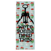 クリスマスがこのワインを必要とする抱き枕 ワインギフトバッグ (裏面)